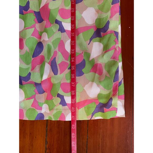 Vintage 60s Mod Abstract Shift Dress Buppa & B.P. Sleeveless Pockets Size M - Picture 9 of 9